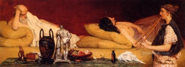 La Siesta Romántica Sir Lawrence Alma Tadema Pinturas al óleo